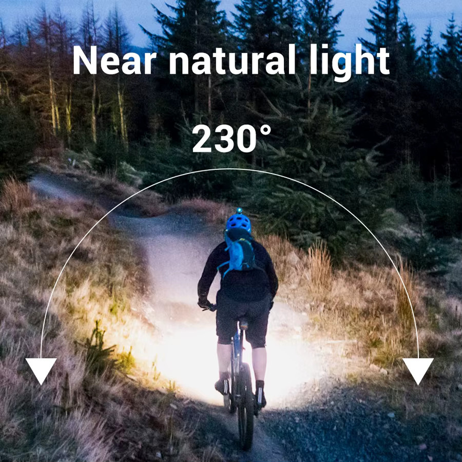 Heinast Sensor-LED-Stirnlampe in Schwarz mit USB-Aufladung und Motion-Sensor für Camping und Notfälle - Bild 5