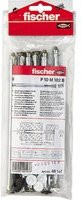 Fischer Fensterrahmendübel F 10 M 182 B aus Stahl und Kunststoff in Silber, 6 Stück - Bild 1