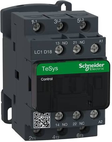 Schneider Electric LC1D18E7TQ Leistungsschütz grau - Bild 1