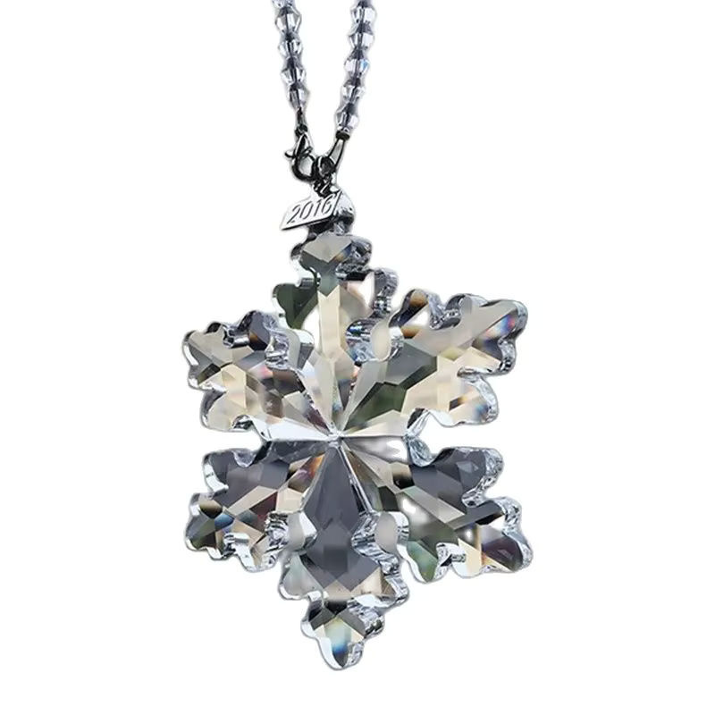 GALAXING K9 Kristall Schneeflocken Suncatcher Fensterornament mehrfarbig B: 8 cm, H: 22 cm - Bild 2