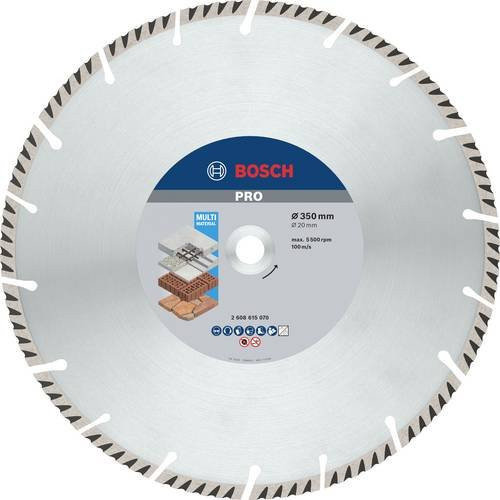 Bosch Diamanttrennscheibe Standard for Universal für Beton, Farbe: Silber, Durchmesser: 350 mm - Bild 1