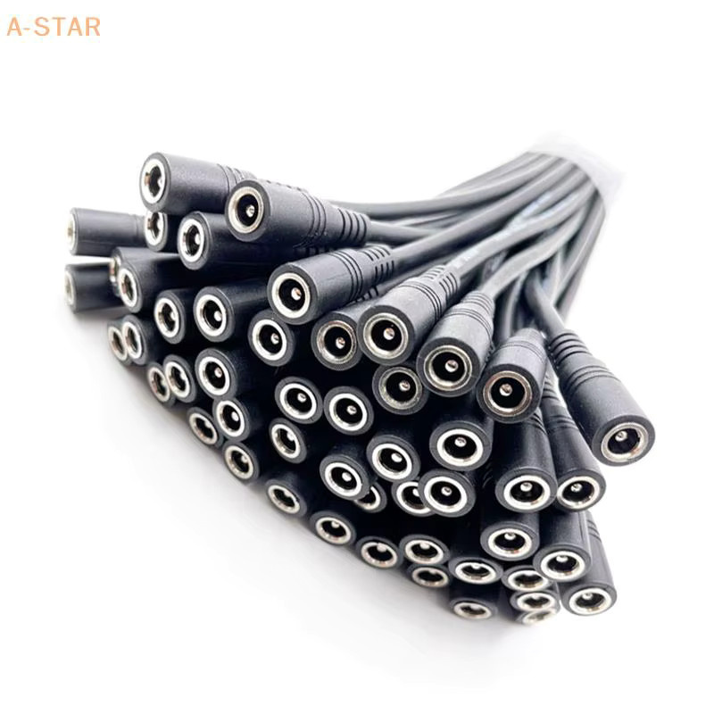 10 Stück DC-Stecker Set für 3528 5050 LED Streifen in Schwarz, 5,5 x 2,1 mm - Bild 2