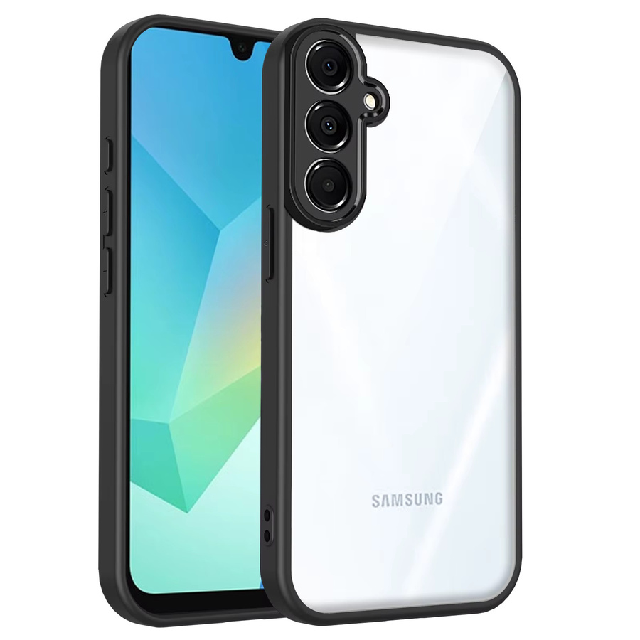 Samsung Galaxy A05s Handyhülle mit Luftpolster und matter Rückseite in Transparent und Blau - Bild 2