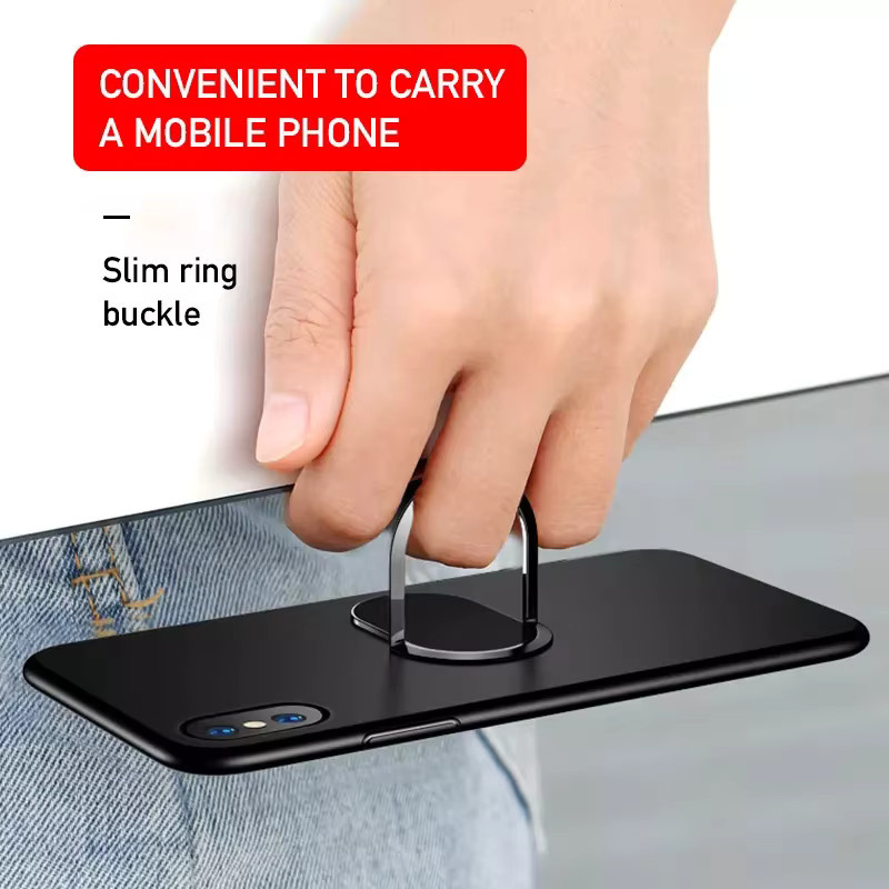 Magnetischer ultra dünner Fingerring-Halter für dein iPhone als flexibler Smartphone-Halter für das Armaturenbrett in Schwarz - Bild 4