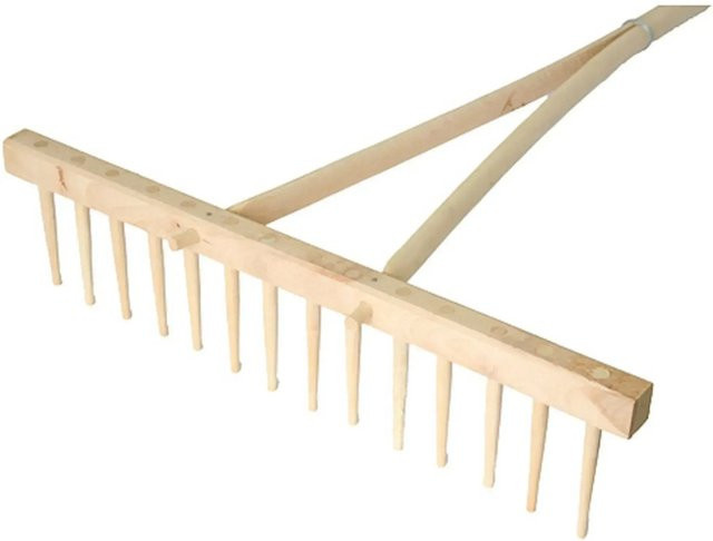PROREGAL Holz-Harke mit 16 Zinken - Bild 1