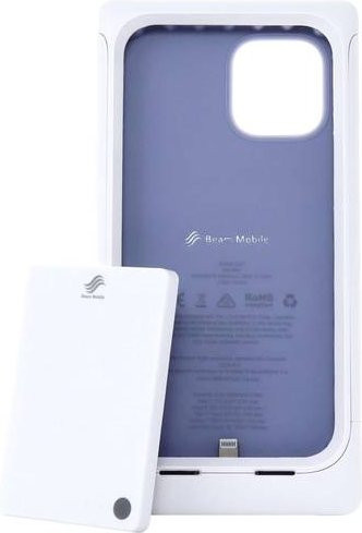 Beam Mobile Healthcare Schutzhülle mit integriertem Zusatzakku für Apple iPhone 14, iPhone 13, iPhone 12 und iPhone 12 Pro, Farbe: Weiß - Bild 1