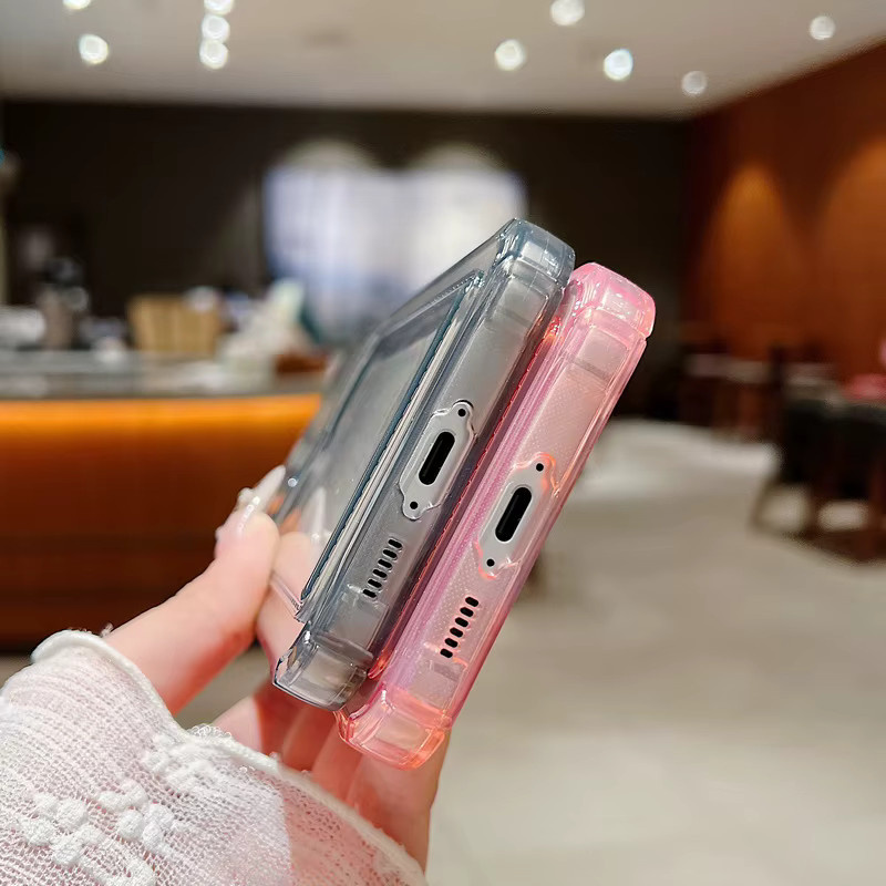 Transparente Handyhülle mit Kartenfach für Samsung Galaxy S25 S24 S23 S22 Ultra FE und weitere Modelle - Bild 3