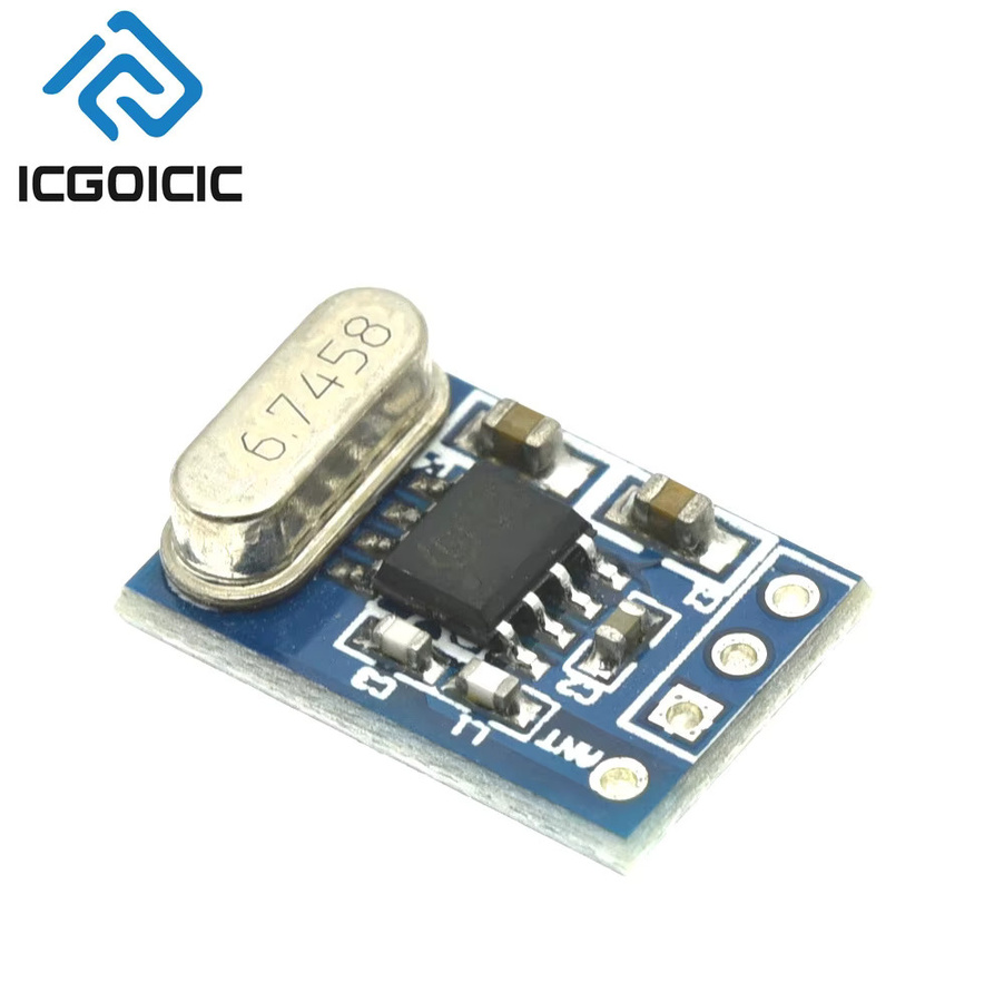 ICGOICIC Drahtloses Empfänger Modul 433MHz SYN480R ASK/OOK Chip PCB Empfang Modul in Blau - Bild 2