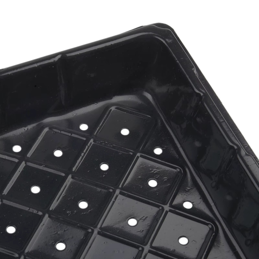 6er Set Vibratite Keimtabletts aus Kunststoff in Schwarz für die Pflanzenanzucht im Gewächshaus - Bild 5