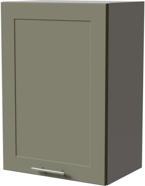 Feldmann-Wohnen Hängeschrank Oslo Küchenschrank Grau und Reed Green Matt mit Soft-Close-Türen, B/T/H: 50 x 32,5 x 72 cm - Bild 1