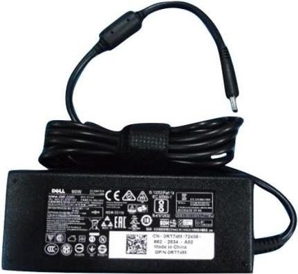 Dell 90W AC Adapter mit 4,5mm Barrel-Stecker in Schwarz - Bild 1