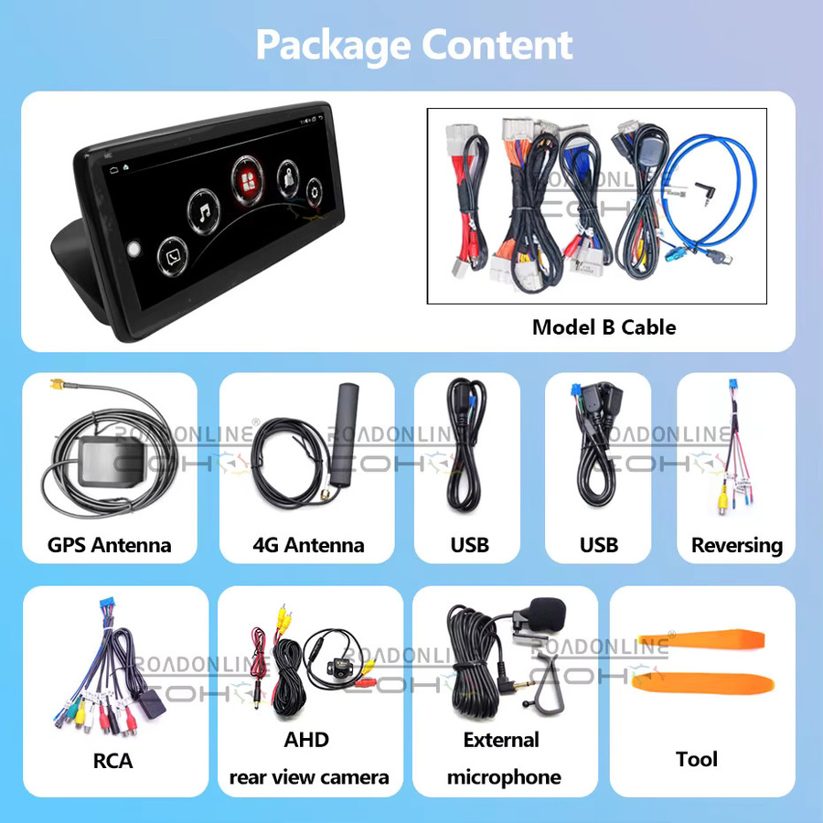 Roadonline Android 15 Multimedia-Autoradio für Mazda 6 2020-2023 mit 10,25 Zoll Display, Octa Core, 8+256G Speicher und GPS, Schwarz - Bild 3
