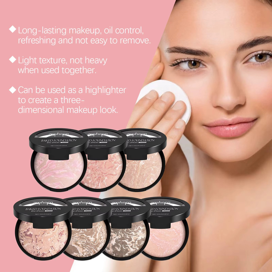 zephoco Ölkontroll-Concealer Gepresstes Puder, Mattierend, Alle Hauttypen - Bild 2