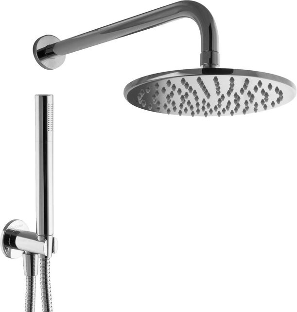 PaulGurkes Duschsystem Unterputzset in Chrom mit Kopfbrause und Handbrause - Bild 1