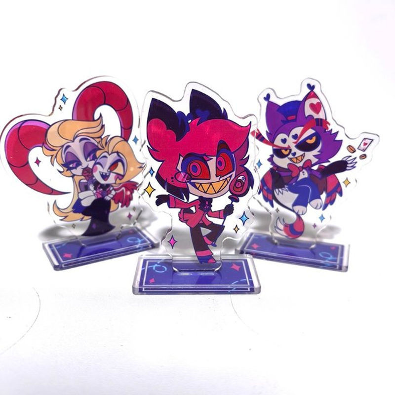 Hazbin Hotel Alastor Morningstar Acryl-Aufsteller von Bandai, mehrfarbige Anime-Figur aus Kunststoff zur Dekoration - Bild 1