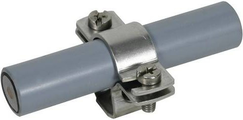DEHN Leitungshalter 275252 LH ZS 20 23 B5.5X10 aus Edelstahl in Grau - Bild 1