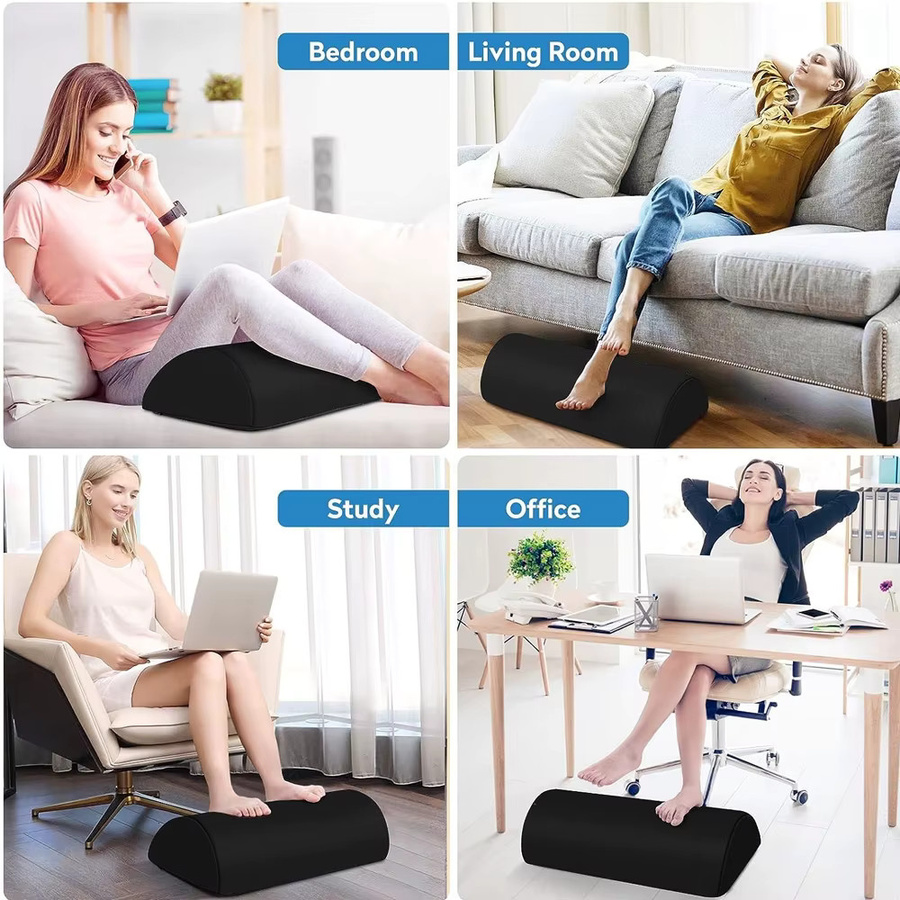 Ergonomisches Fußkissen YQQGD in Schwarz zur Entspannung und Unterstützung unter dem Schreibtisch für Büro und Zuhause - Bild 5