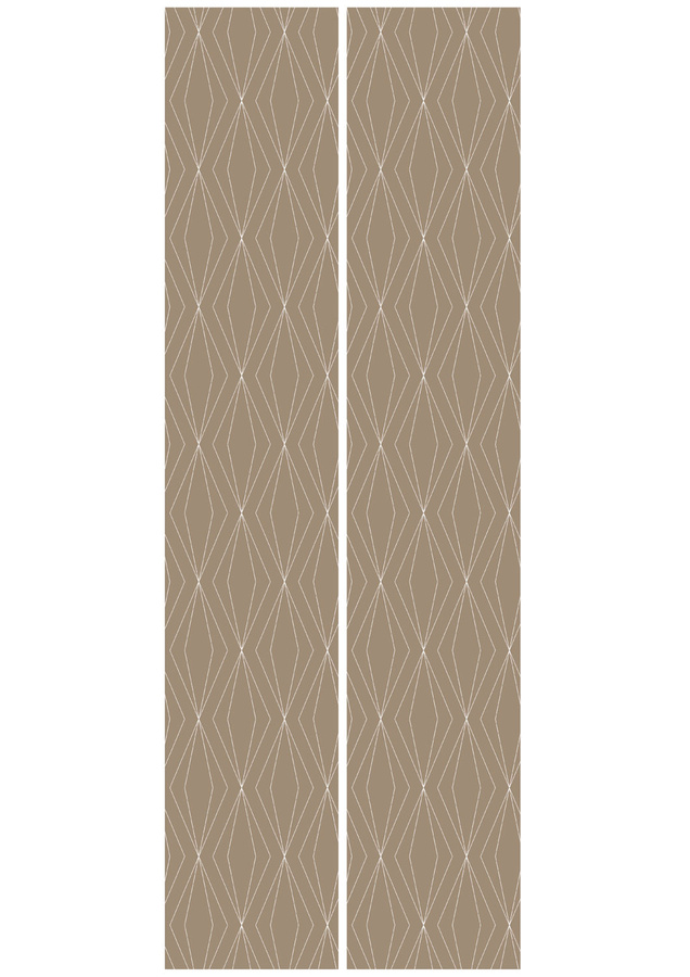 KEK Amsterdam Wallpaper Graphic Lines 2 WP-742 Vlies Tapete in Weiß Braun Beige mit geometrischem Art Deco Design - Bild 2