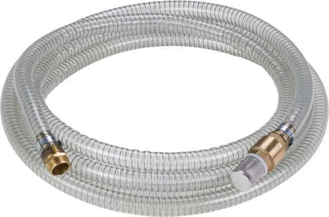 Einhell Pumpen-Saugschlauch aus Messing und Edelstahl, transparent, 7 m - Bild 1