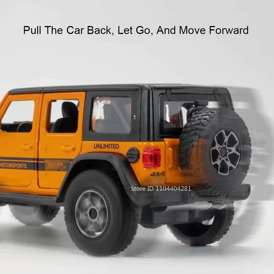 RMZ city Wrangler Rubicon Modell, 1:32, Diecast Auto, mit Licht und Sound - Bild 2