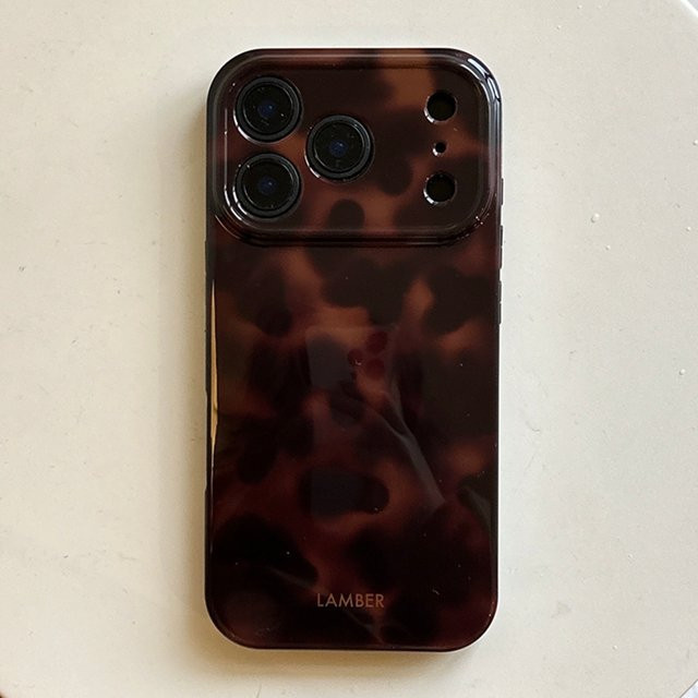 Retro Handyhülle mit Bernstein-Lamellenmuster für Samsung Galaxy S20 bis S25 Serie (FE, Plus, Ultra), Farbe: Braun, Hard PC Cover - Bild 1