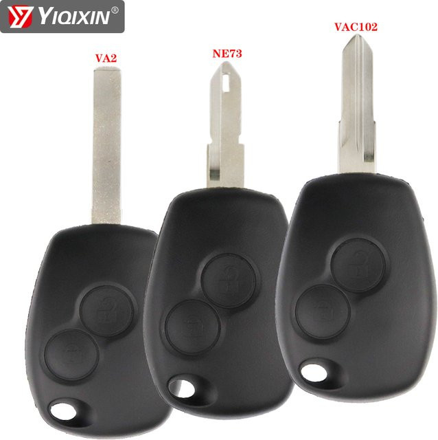 YIQIXIN Ersatzgehäuse für Autoschlüssel in Schwarz passend für Renault Clio, Megan, Modus, Master, Dacia, Vauxhall Movano, Kangoo, Laguna, Vivaro, Espace, Duster, Logan und Sandero - Bild 1