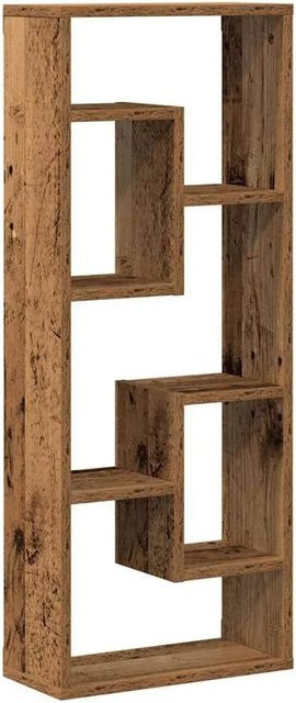 vidaXL Wandregal in Altholz-Optik aus Holzwerkstoff, Braun, B/T/H: 36 x 16 x 90 cm - Bild 1