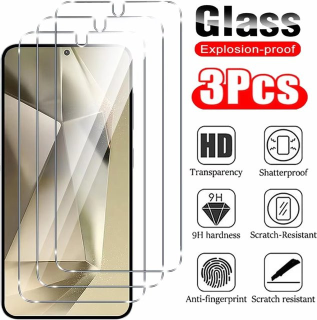 Bolomboy Schutzglas für Samsung Galaxy S26 Ultra S26 S25 S24 S23 S22 Plus Displayschutzfolie aus gehärtetem Glas, transparent - Bild 1