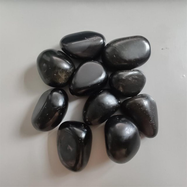 Tara Sergy Schwarzer Obsidian-Kristall als raues Gestein, 100 g - Bild 1