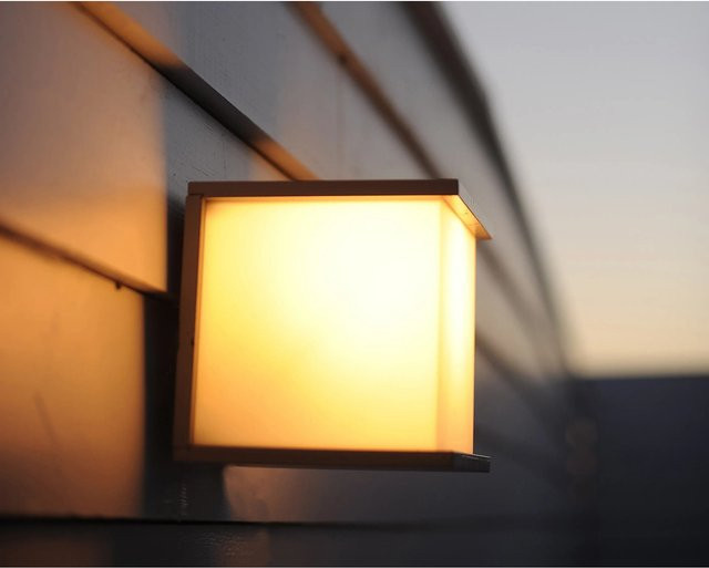 Lutec Außenwandleuchte Cube in Anthrazit mit E27 Fassung und IP54 Schutzklasse - Bild 1