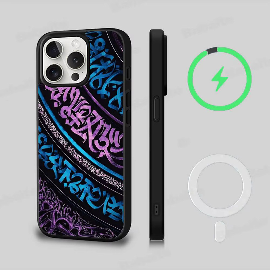 Pokras Totem Design Magnetische Kabellose Handyhülle für iPhone 11 bis 17 Pro Max Plus Multicolor - Bild 6