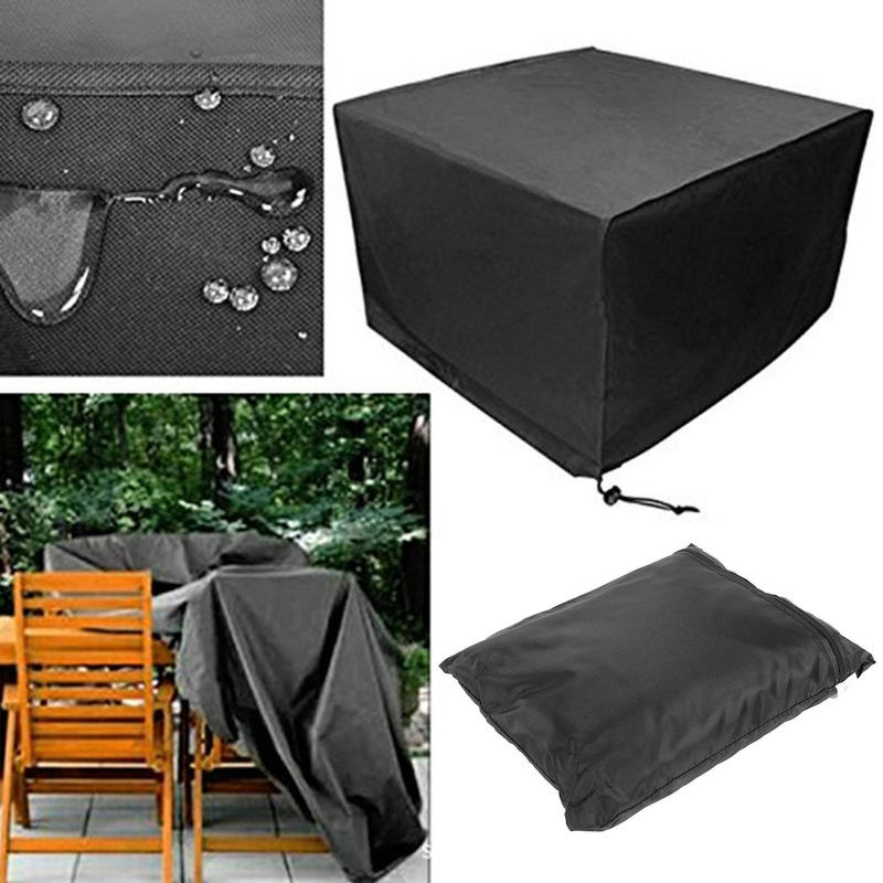 Wasserdichte Staubschutzhülle mfySpace für Gartenmöbel aus Polyester, Farbe: Grau/Schwarz, B/T/H: 180 x 120 x 74 cm - Bild 3