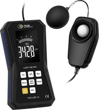 PCE Instruments Luxmessgerät PCE-LMD 10 in Schwarz mit Akku, Software und USB-Schnittstelle (0 bis 400.000 Lux und Footcandle) - Bild 1