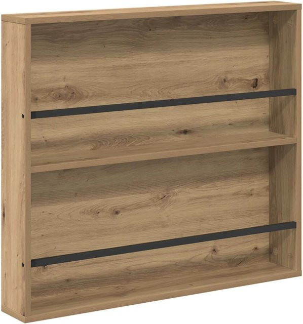vidaXL Magazinregal Artisan-Eiche in Braun mit verstellbaren Regalböden, Wandmontage, B/T/H: 80 x 12 x 70 cm - Bild 1