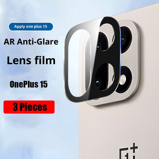 OnePlus 15 Kamera Objektiv Schutz aus gehärtetem Glas in Schwarz - Bild 1