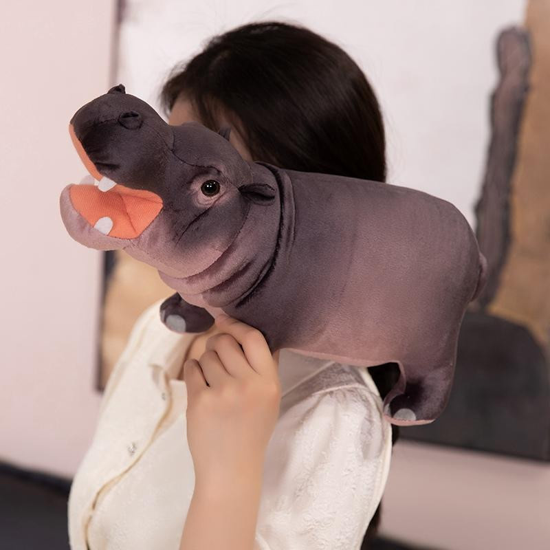 GDzaccly Nashorn Flusspferd Tiere Plüsch Puppen Kissen - Bild 2