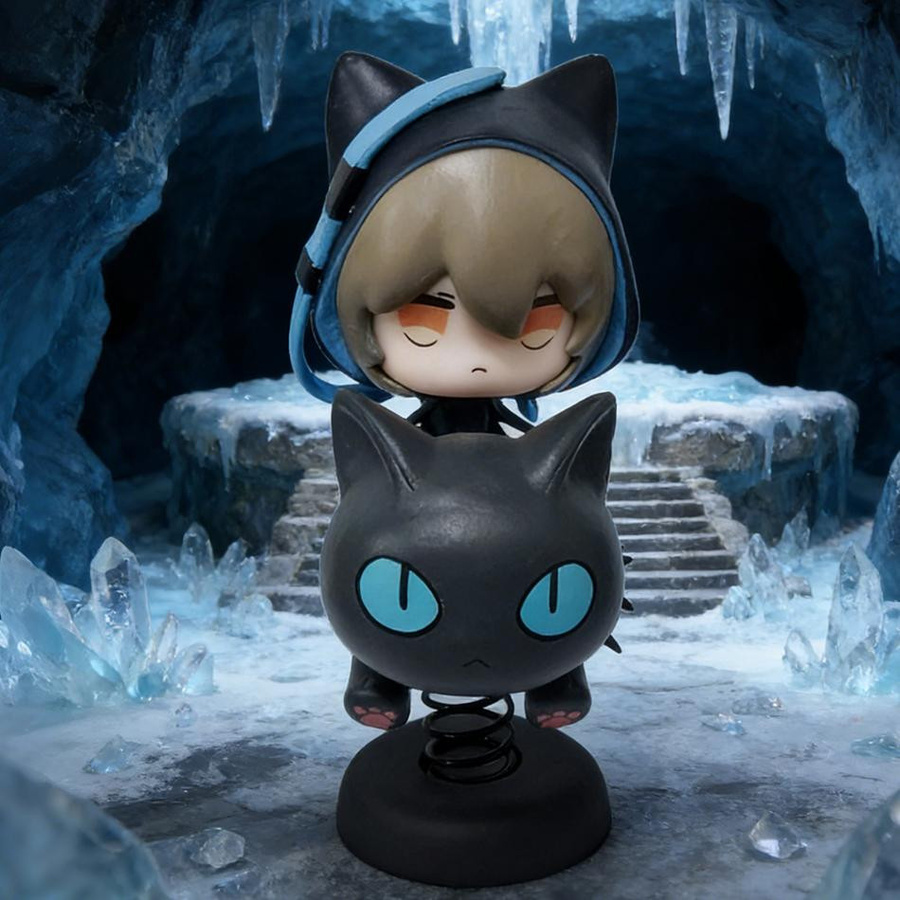 APEX-TOYS Arknights Happy Shake Phantom Q-Version Schaukelnde Musik Anime Figur PVC Modell 3-6 Jahre - Bild 4