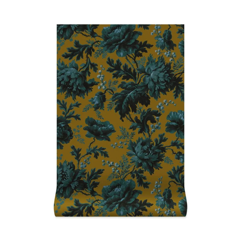 House of Hackney Tapete Opia in Bronze mit floralem Boho-Design und botanischem Muster - Bild 3