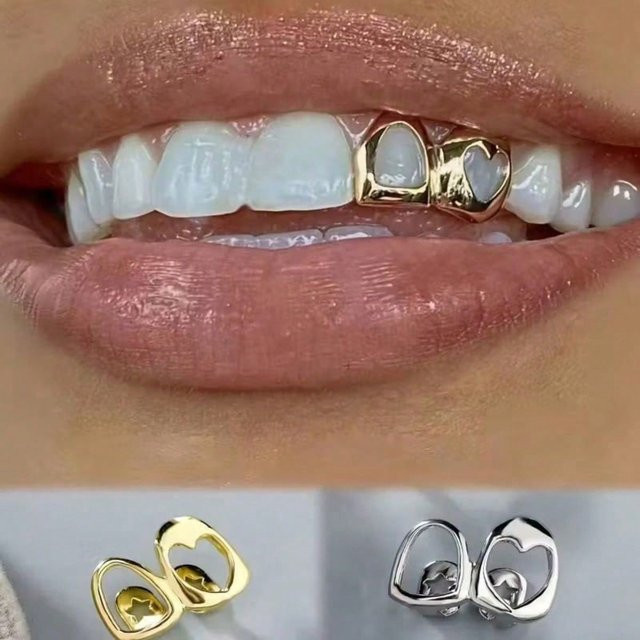 MTMA Grillz, Edelstahl, Gold, Damen - Bild 1