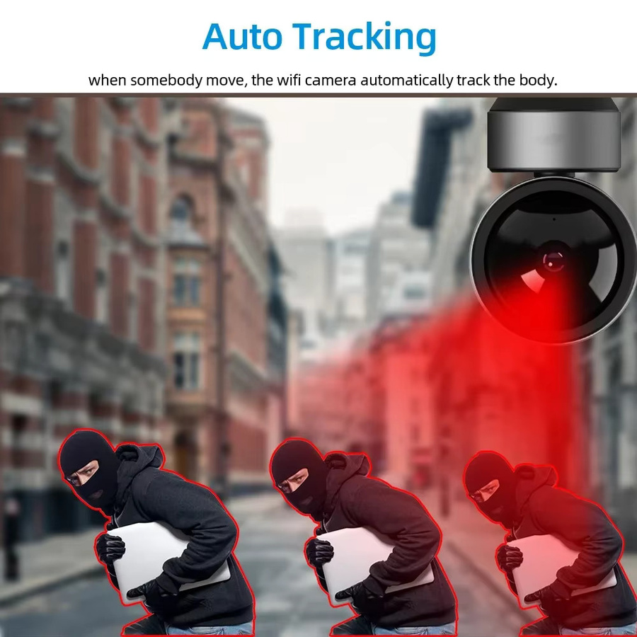 Tuya 5MP WLAN PTZ Sicherheitskamera für Innenräume in Schwarz mit 2-Wege-Audio, App-Steuerung und Auto-Tracking als Smart Life Babymonitor und CCTV Überwachungskamera - Bild 3