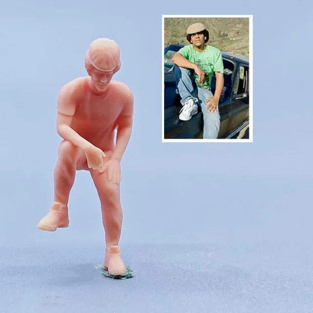 Tegorin Figuren Modell, Maßstab 1:64, Harz, ungefärbte Miniaturen, Diorama, handbemalt - Bild 1