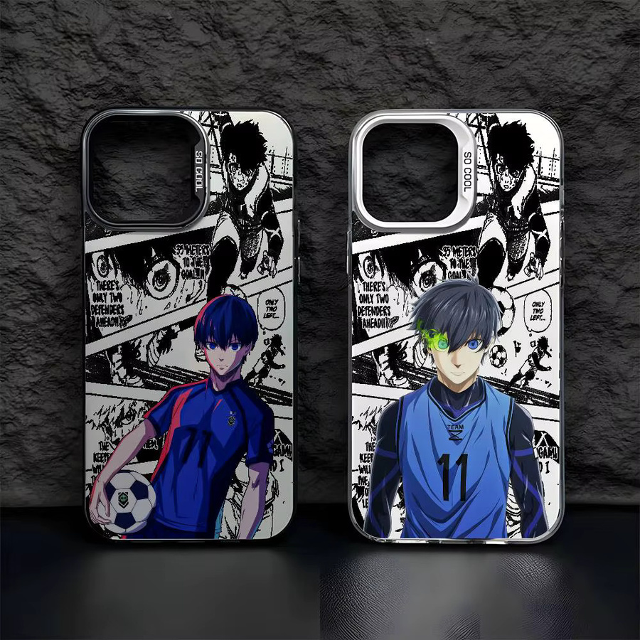 Anime Y-Yoichi Isagi Handyhülle für iPhone 17 16 15 14 13 12 11 Pro Max Air in Mehrfarbig mit Matt Metallic Aurora Effekt - Bild 2