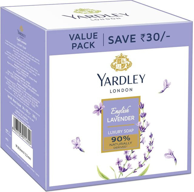 Yardley London English Lavender And Rose Seifen, 3x100g, Unisex - Bild 1
