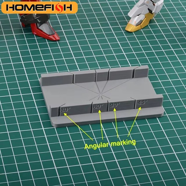 Modell-Winkelschneidehilfegerät für präzises Mehrwinkelschneiden in den Winkeln 30°, 45°, 60° und 90° in Grau - Bild 1