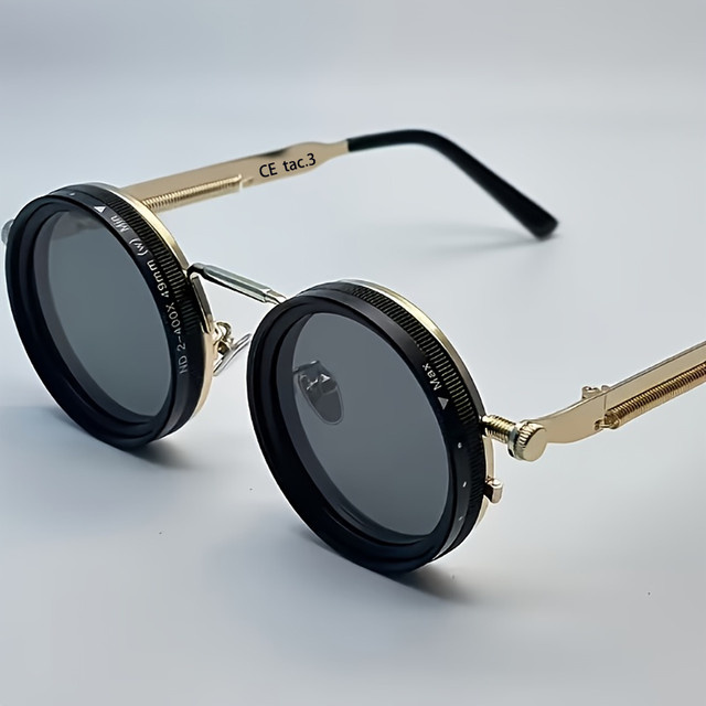 Hindfield Runde Modebrille, Vollrand, Metall - Bild 1