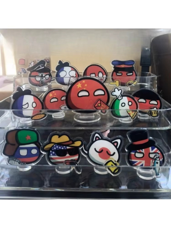 Tomoontoy Countryballs Acryl-Ständerpuppe, Ballfigur, 23 Stile - Bild 4