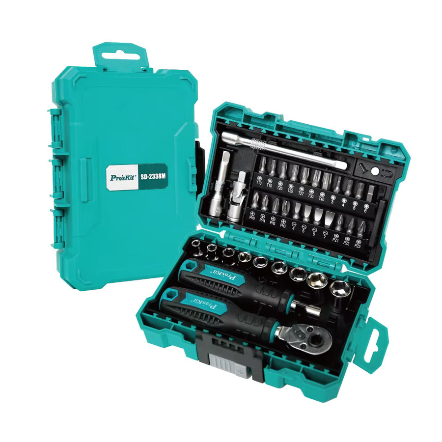 Pro’skit 38-teiliges Multifunktions-Ratschenschlüssel-Set mit hohem Drehmoment und 2-Wege-Griff - Bild 6