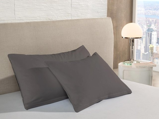 Select Home Kissenbezug Titanium Grey aus Baumwolle mit Reißverschluss, B/H: 40 x 60 cm - Bild 1