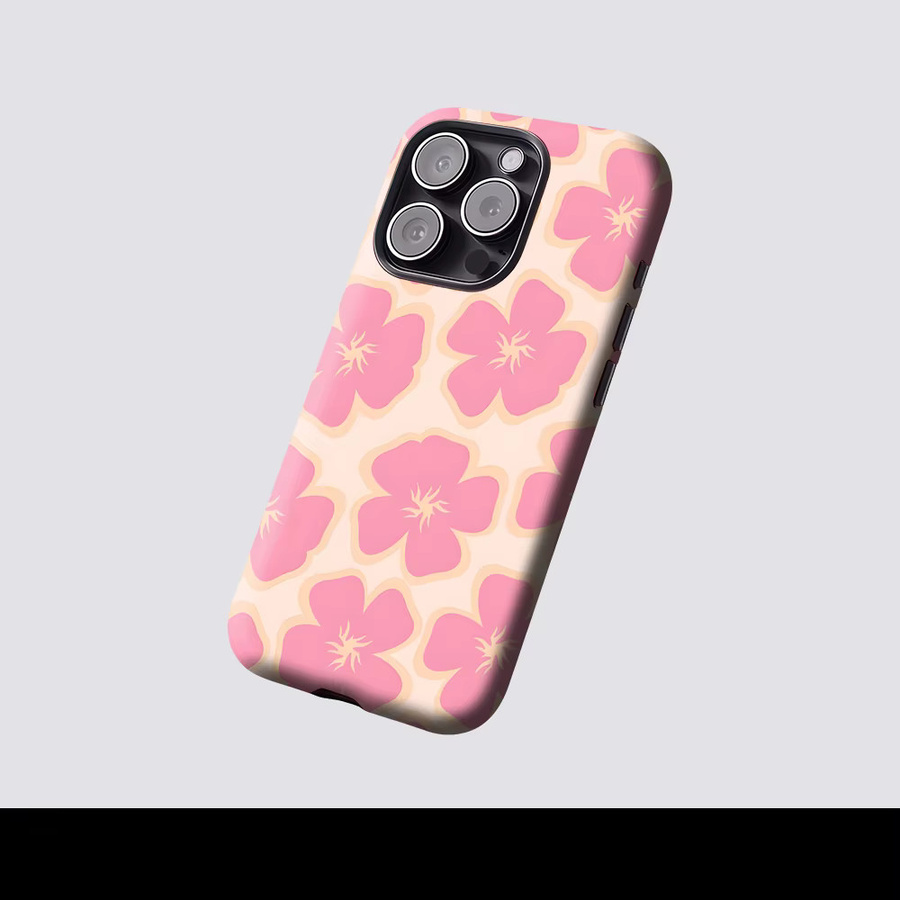 Blush Blooms Robuste Handyhülle für iPhone 17 16 15 14 13 Pro Max Plus mit Magnetfunktion in Pink - Bild 2
