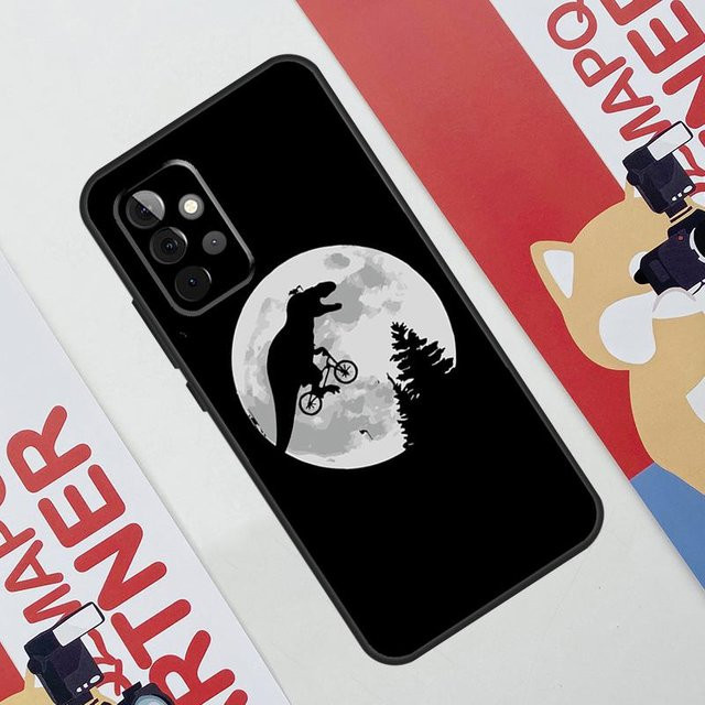 Samsung Galaxy Handyhülle mit Drachen und Dinosaurier Motiv in Schwarz für verschiedene Modelle wie A54 A53 A34 A24 A14 A71 A51 A33 A32 A23 A22 A13 A12 A42 A52 A32 A23 - Bild 1